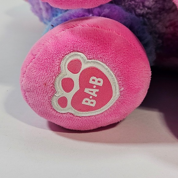 Build A Bear Workshop Tie Dye Llama Plush Pink Blue Purple Alpaca Stuffed Animal - Picture 7 of 11